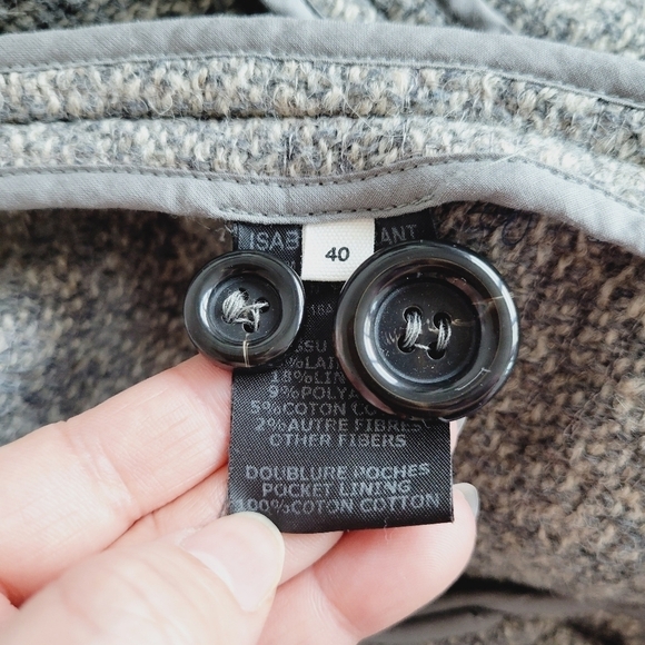 Isabel Marant Etoile Gray Tweed Wool Blend Blazer - Picture 8 of 11